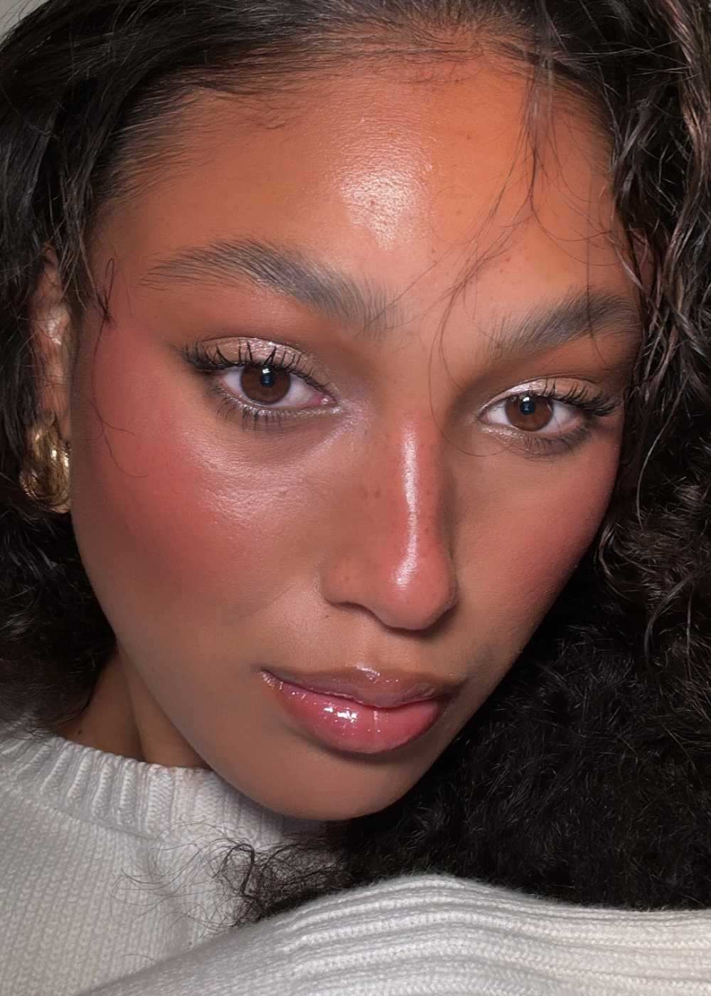 blush cremoso rosa queimado