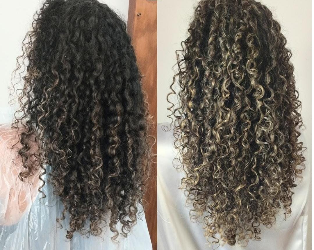 cuidados pós-luzes cabelo cacheado