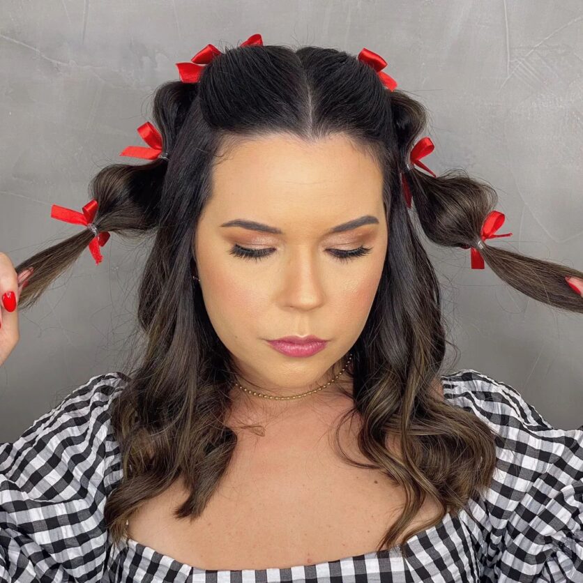 penteado junino adulto