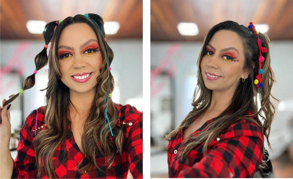 ideias de cabelo para festa junina