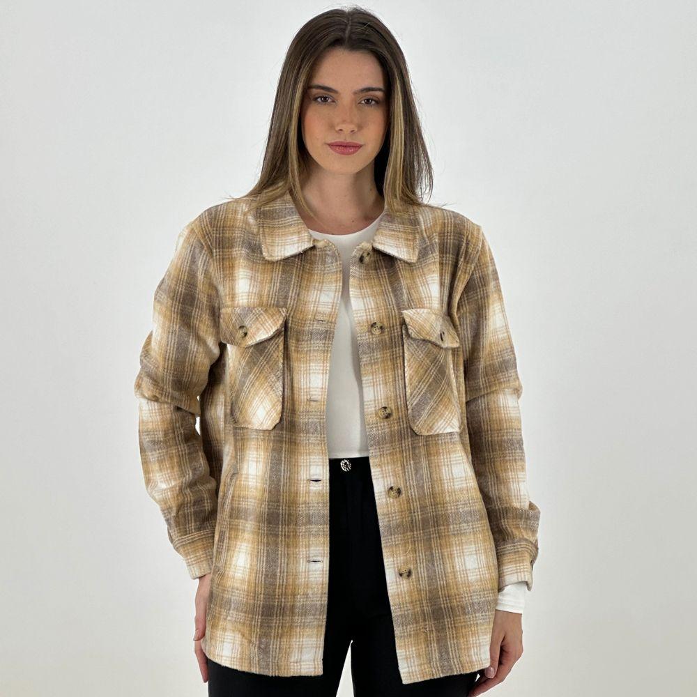 camisa xadrez feminina