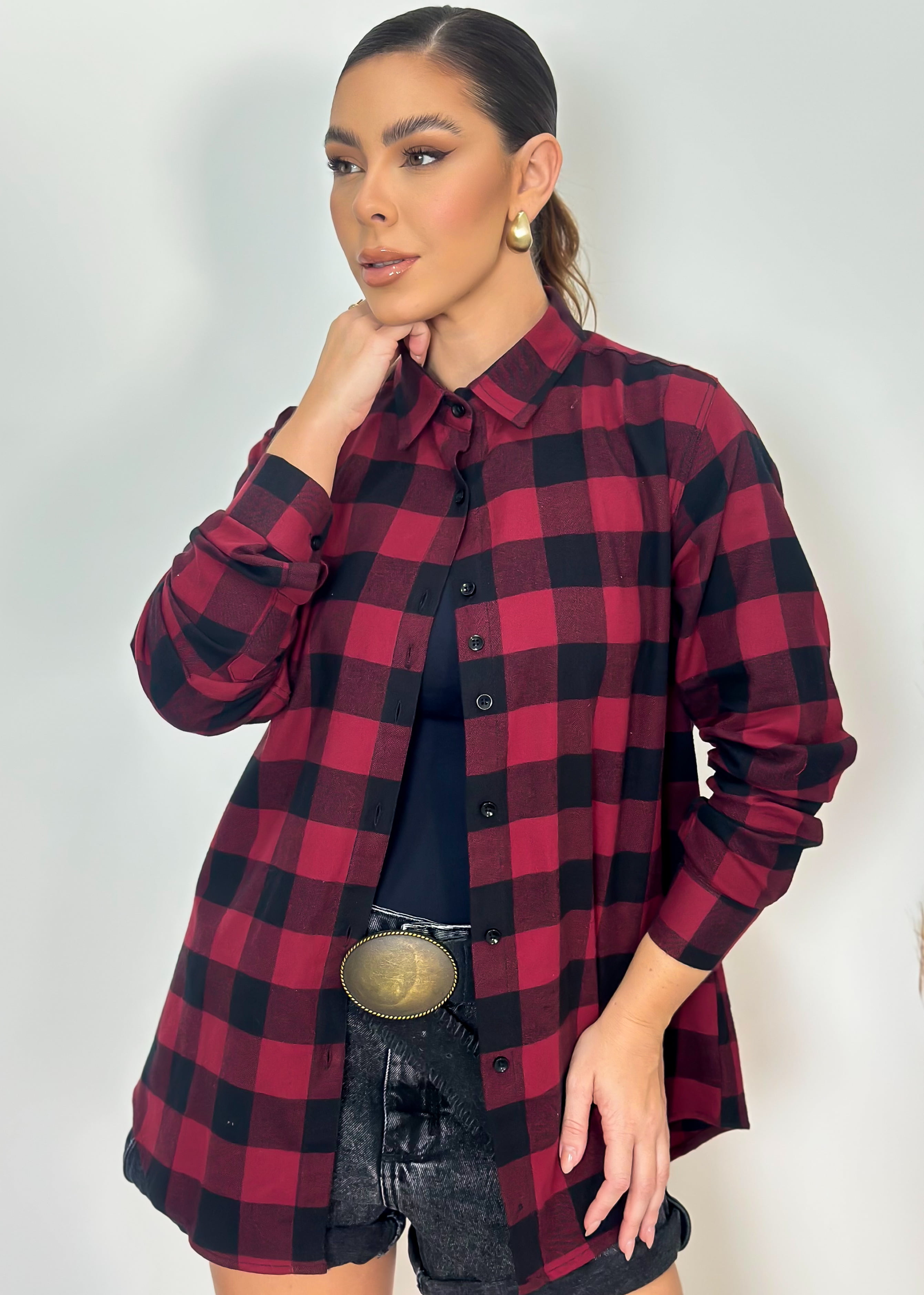 blusa de flanela feminina