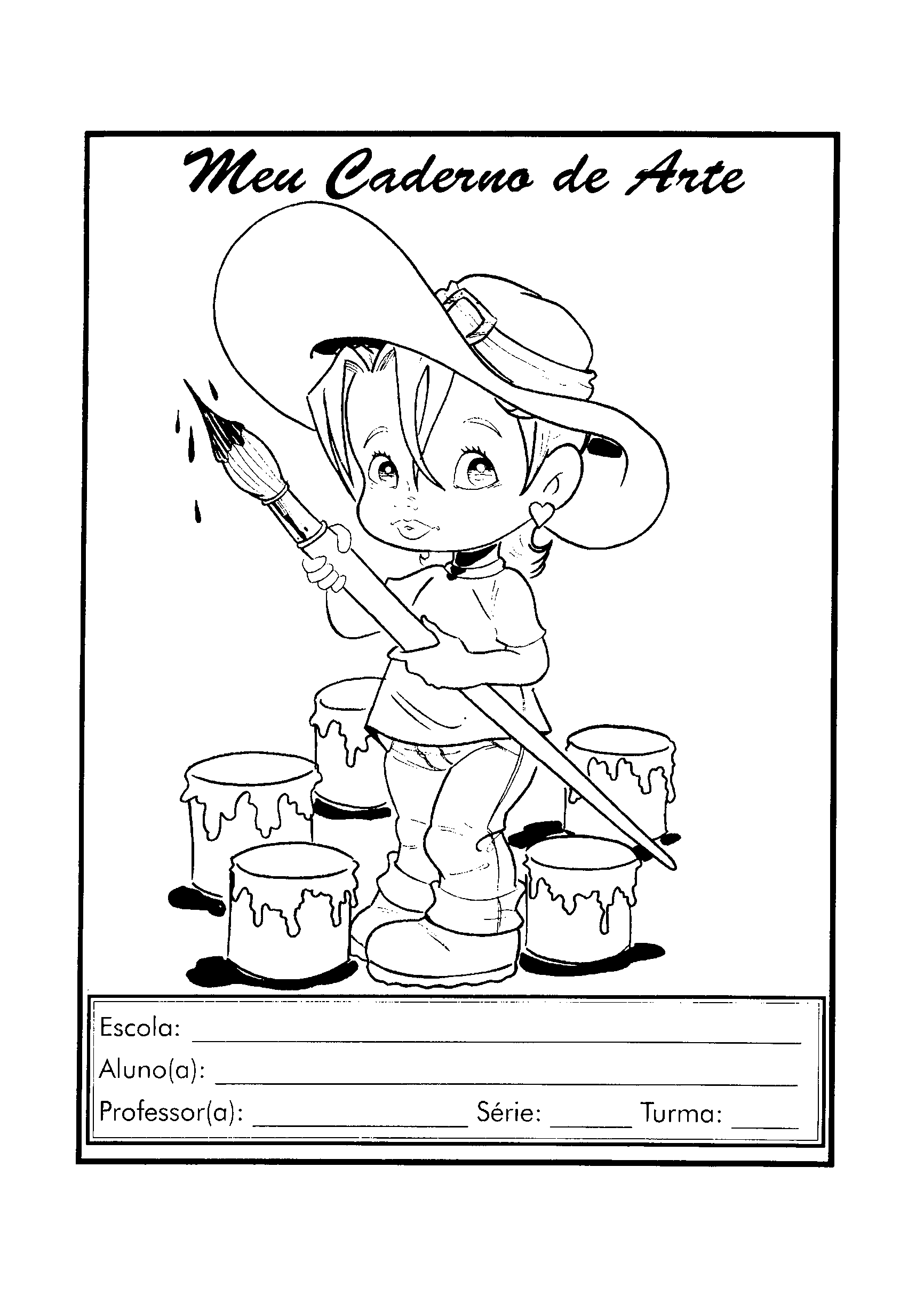 desenho capa de artes