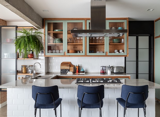 sala e cozinha americana