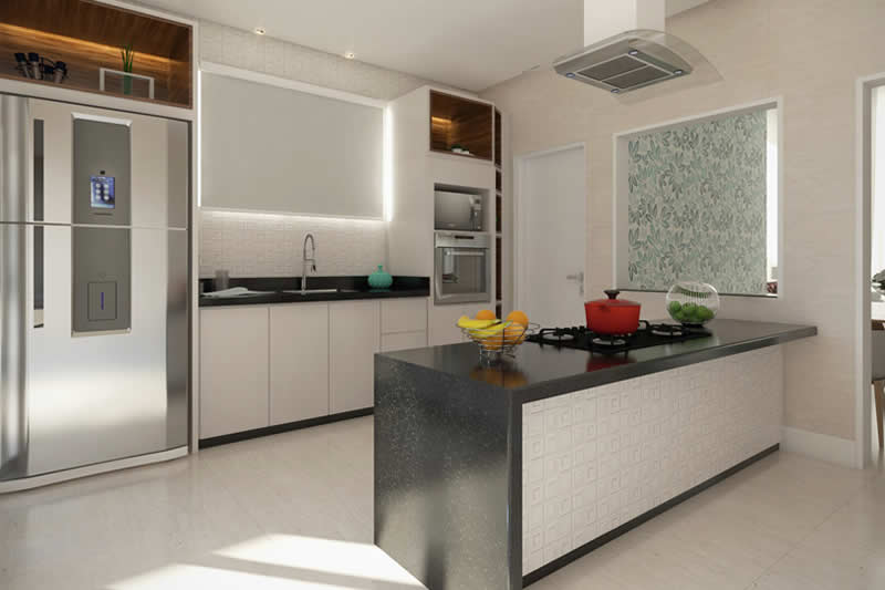 apartamento pequeno sala e cozinha integrada