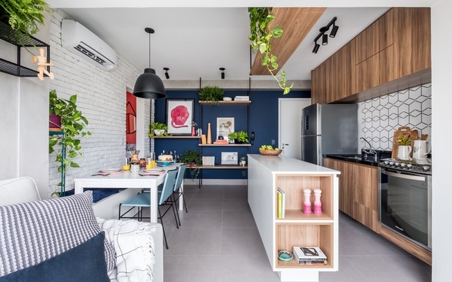 sala e cozinha americana