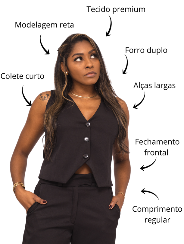 como usar colete cropped