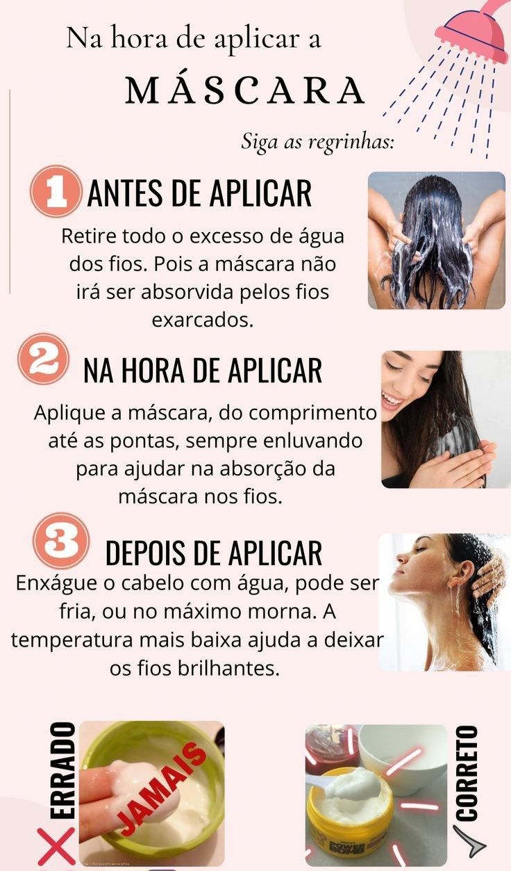 como aplicar máscara de hidratação