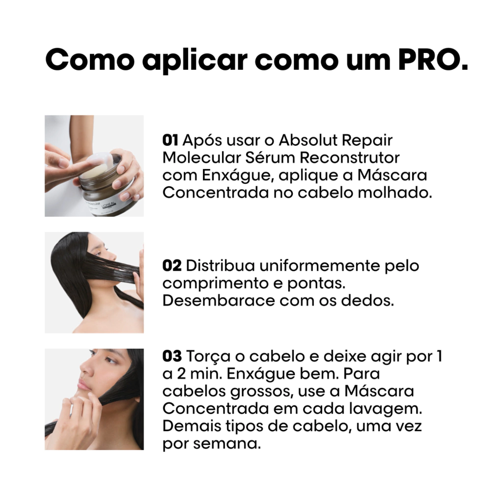 uso correto de máscara capilar
