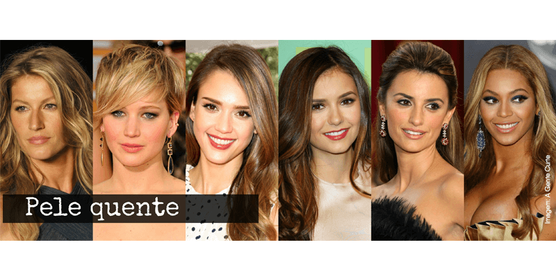evitar cores cabelo pele quente
