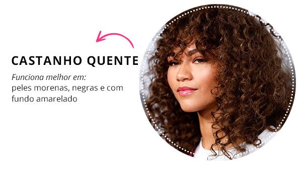 castanho para pele quente