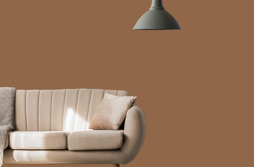 decoração marrom