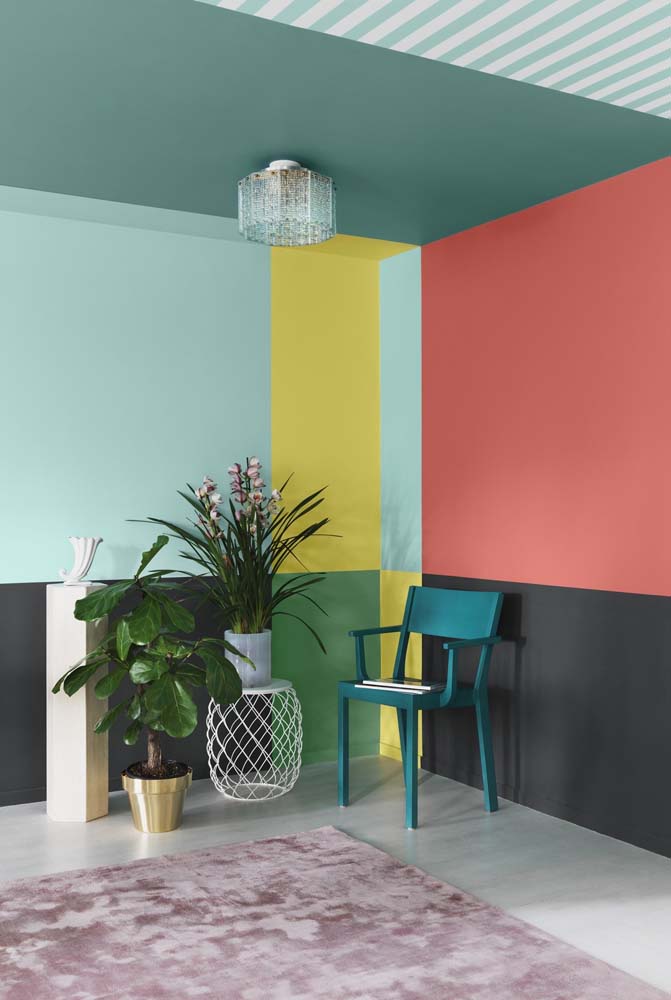 cores que harmonizam com verde pastel