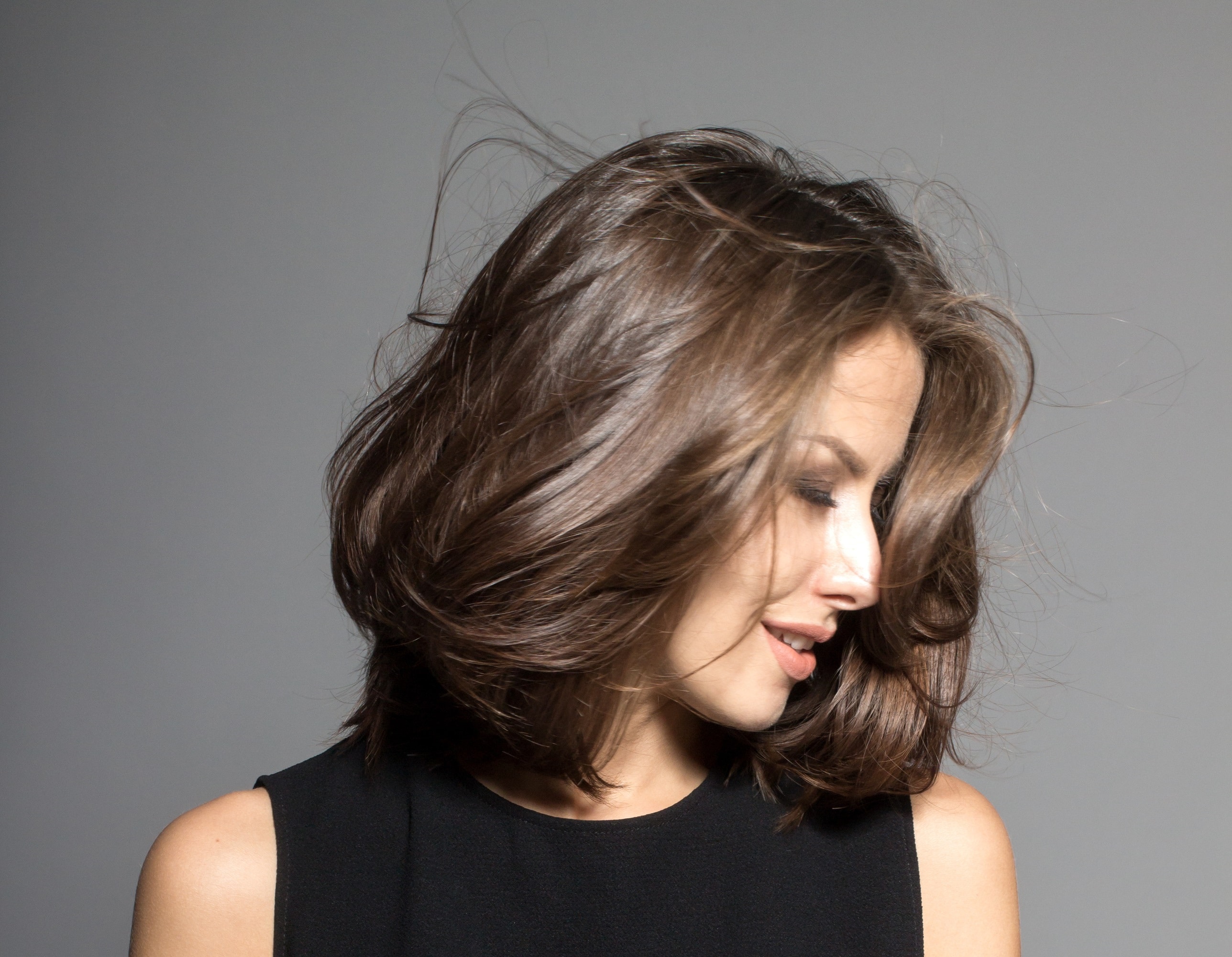corte chanel liso médio