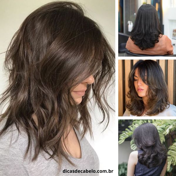 corte cabelo médio liso que rejuvenesce