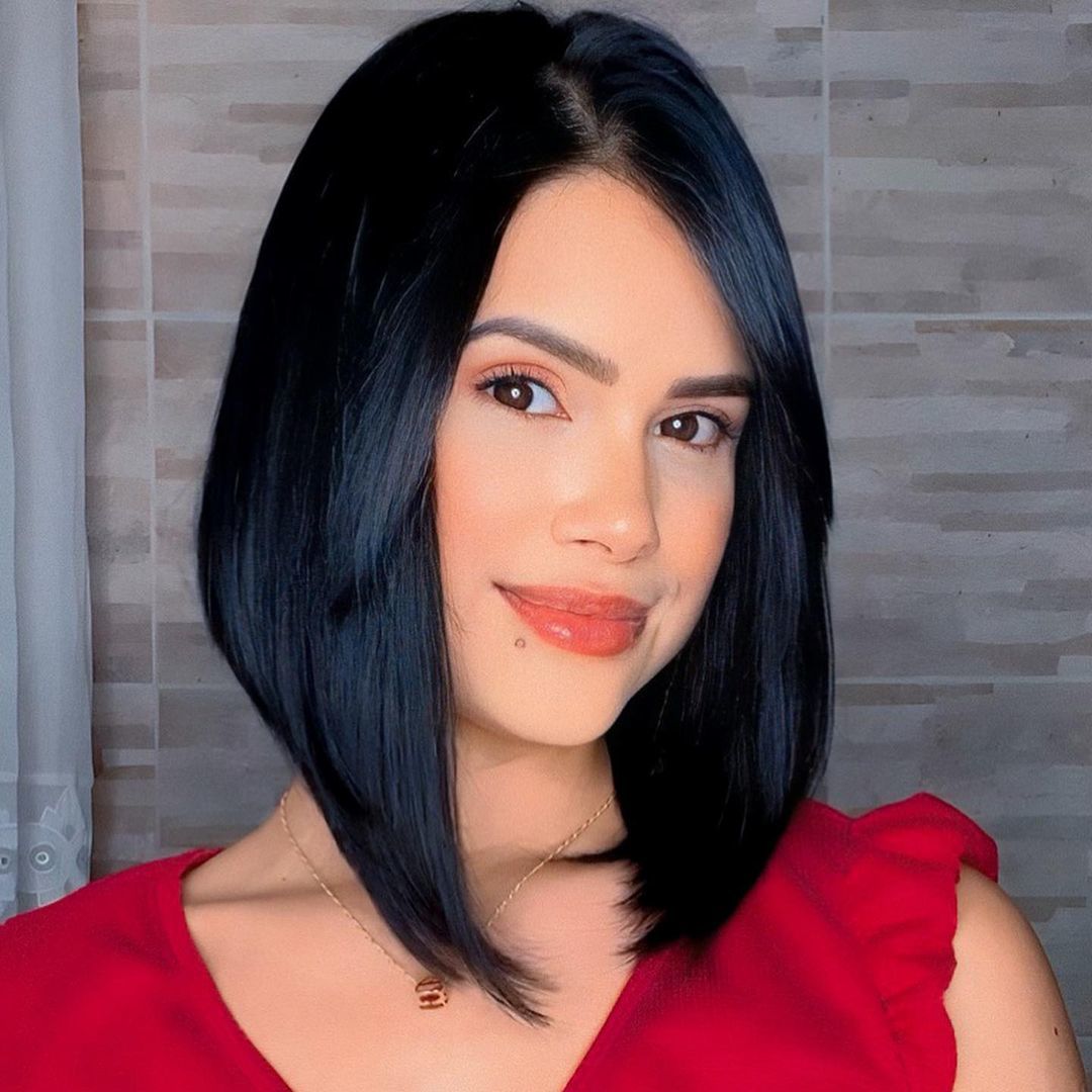 corte cabelo médio liso camadas