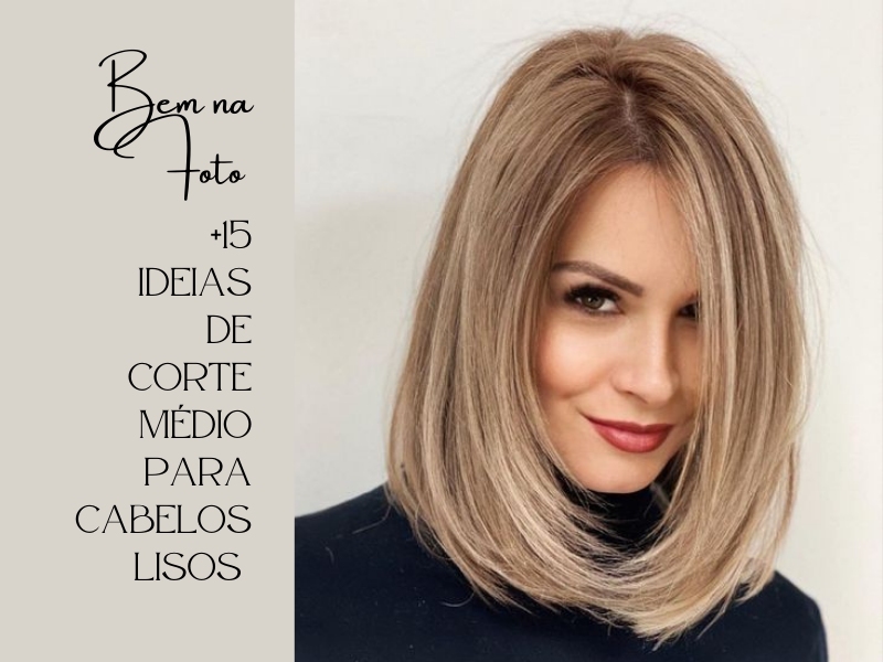 corte cabelo médio liso para afinar rosto