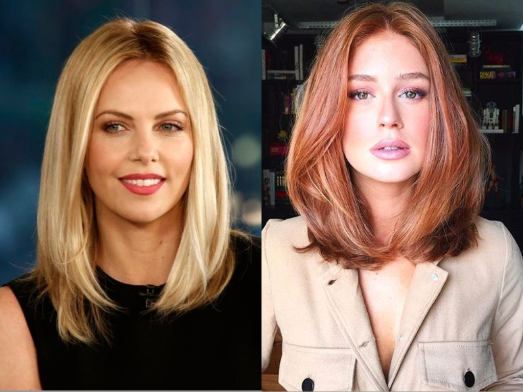 tendências corte cabelo médio liso 2026
