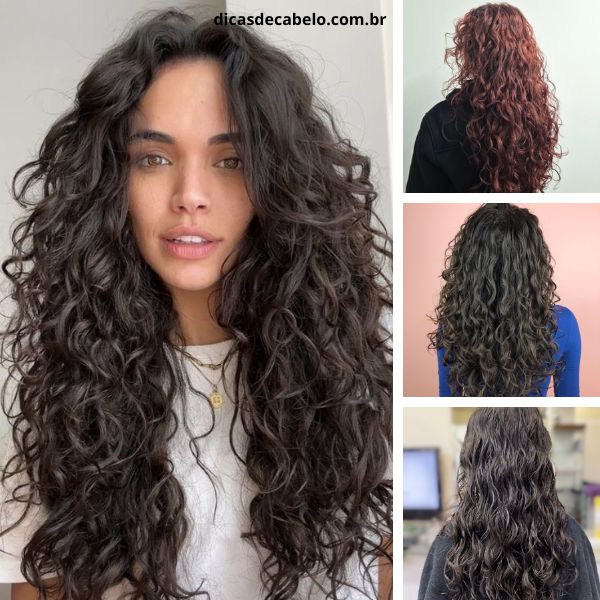 cortes para cabelo ondulado longo 2026