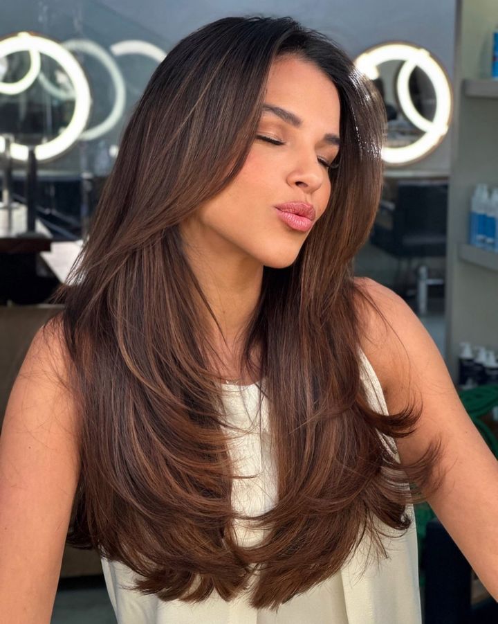 cortes que combinam com franja longa