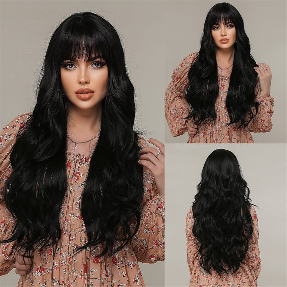 corte em camadas com franja longa