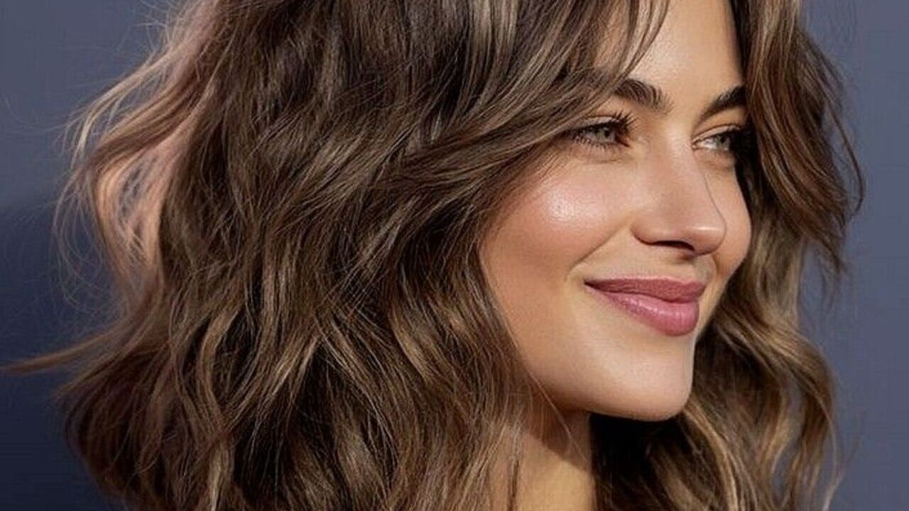 corte médio repicado para cabelo fino