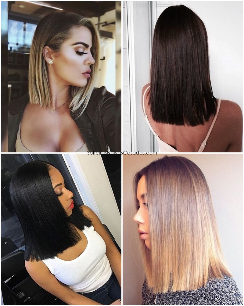 long bob repicado médio