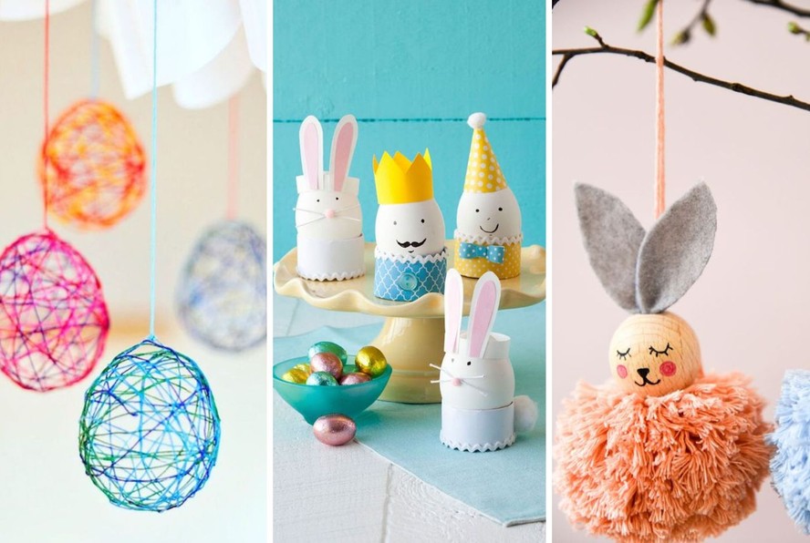 decoração de páscoa para porta de entrada