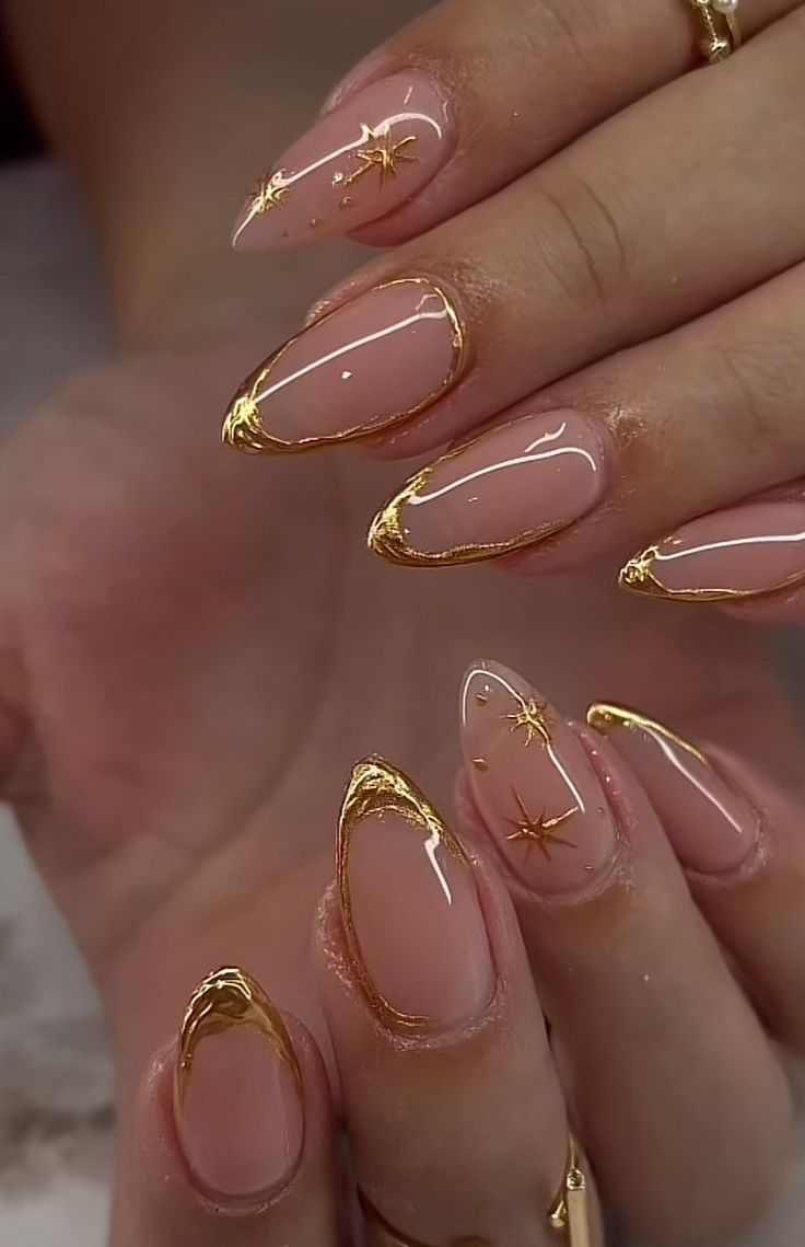 unhas nude francesinha