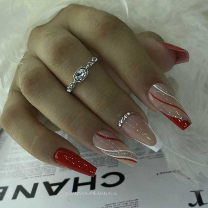nail art vermelha 2026