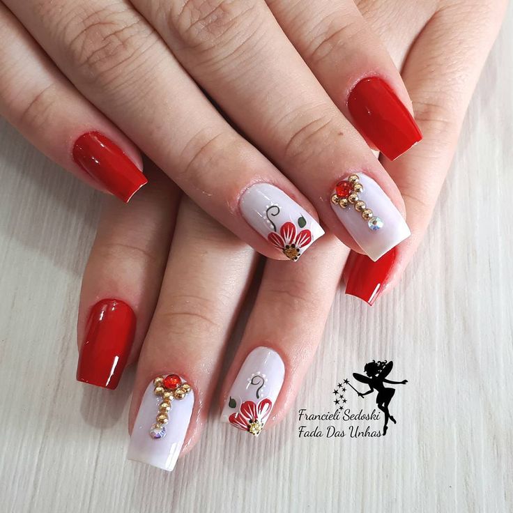 unhas vermelhas para festa