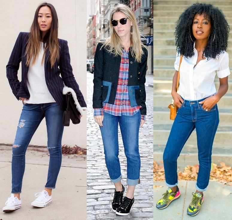 looks com tênis de lona