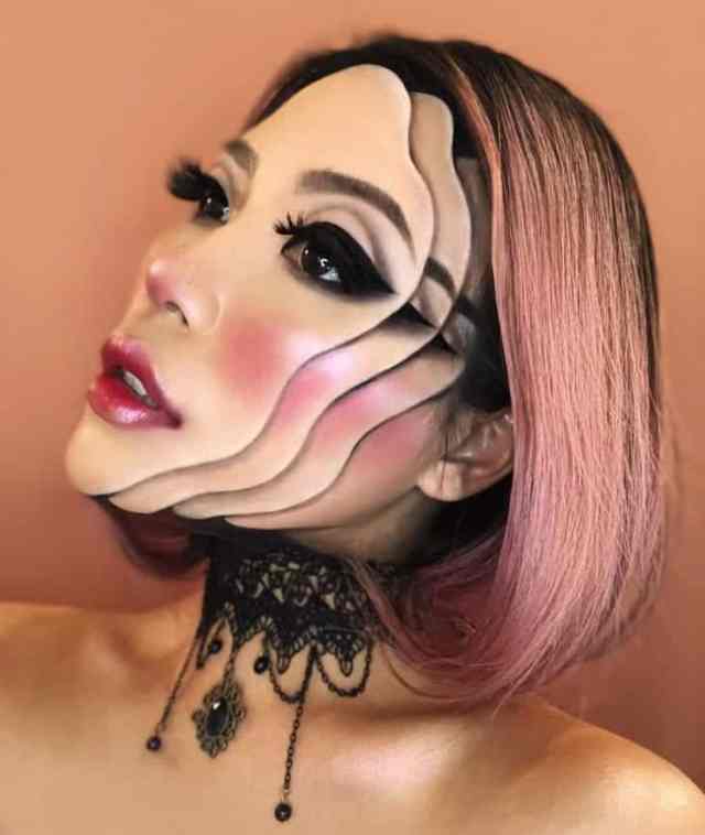 maquiagem artística neon