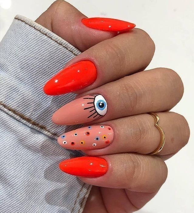 unhas curtas decoradas