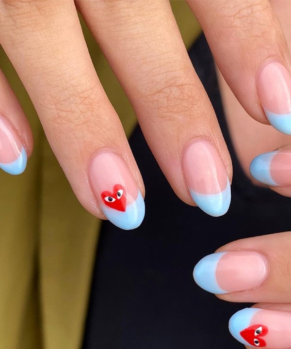 unhas francesinhas diferentes