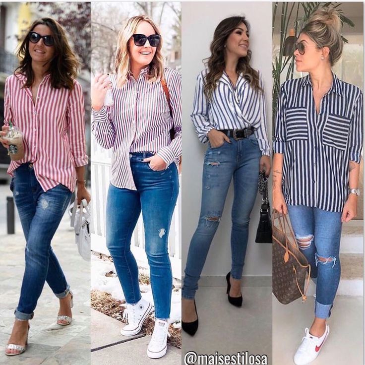 camisa listrada branca e azul