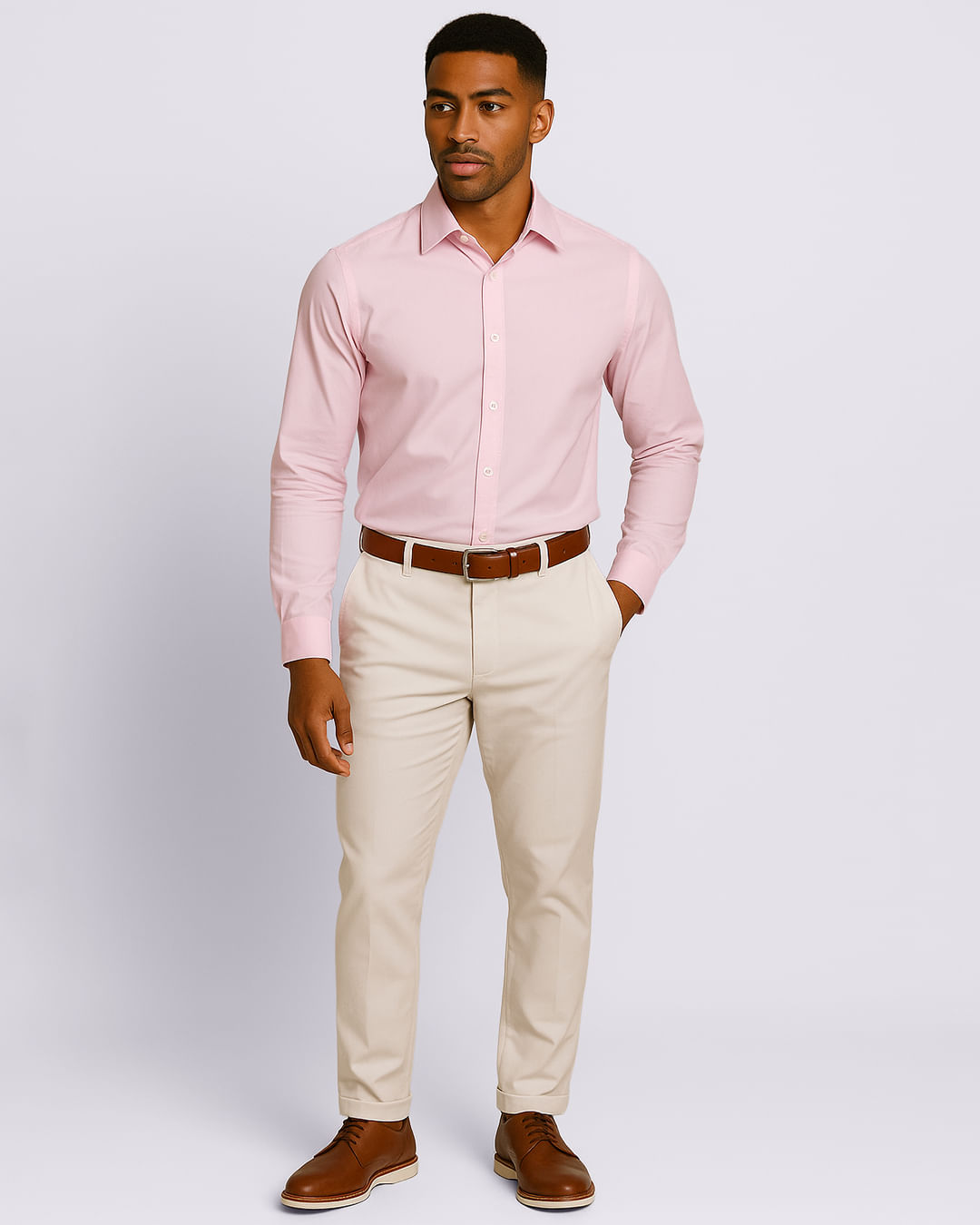 looks com camisa rosa homem