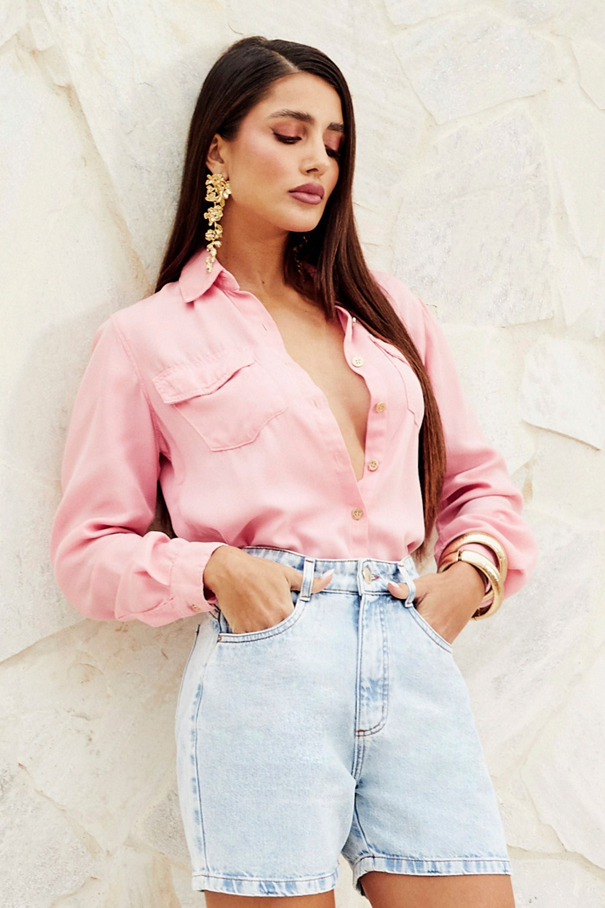 como usar camisa rosa masculino