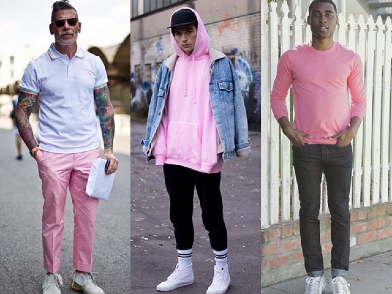 camisa rosa masculina outfit