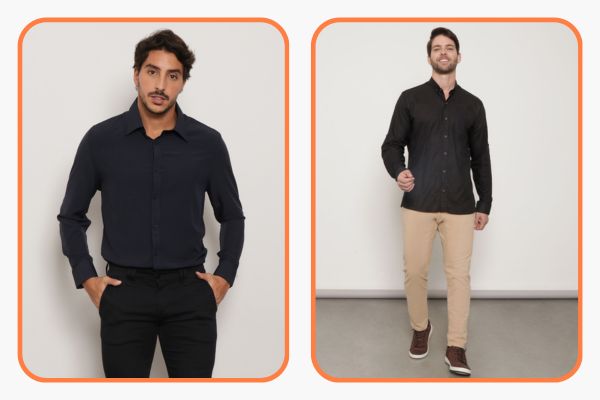 look masculino moderno noite