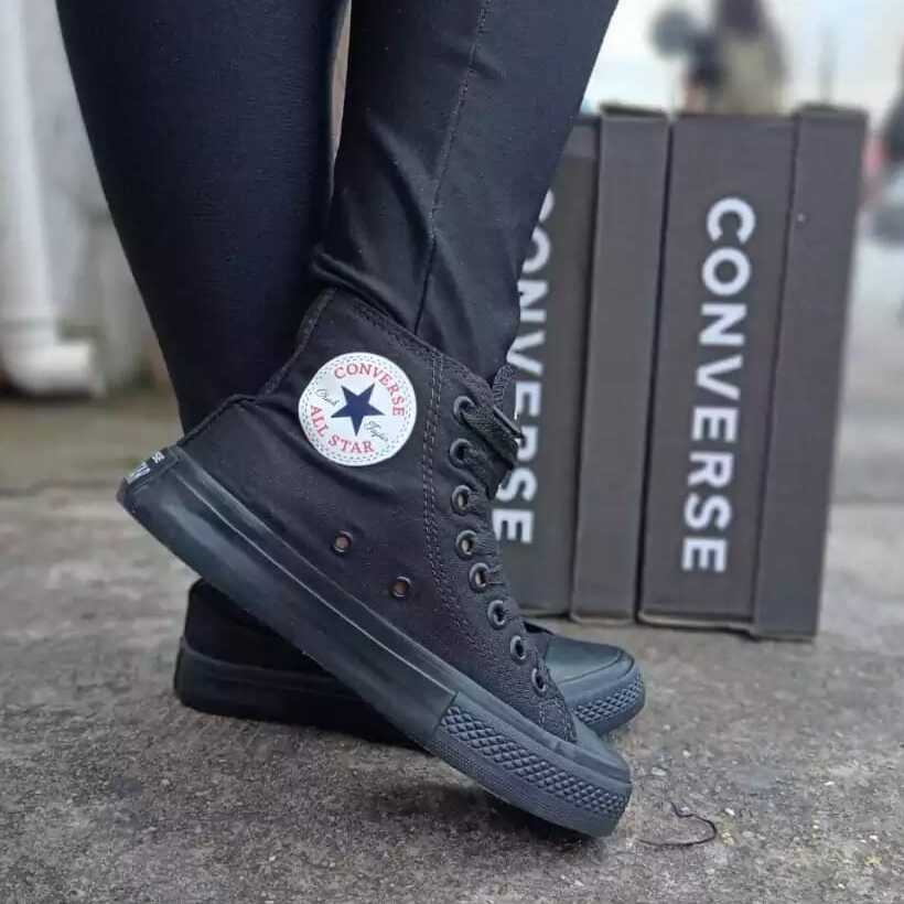 como usar all star preto cano alto feminino