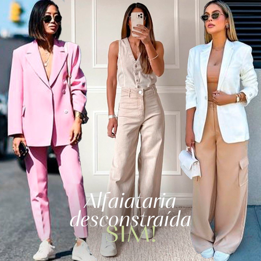 blazer branco com tênis casual