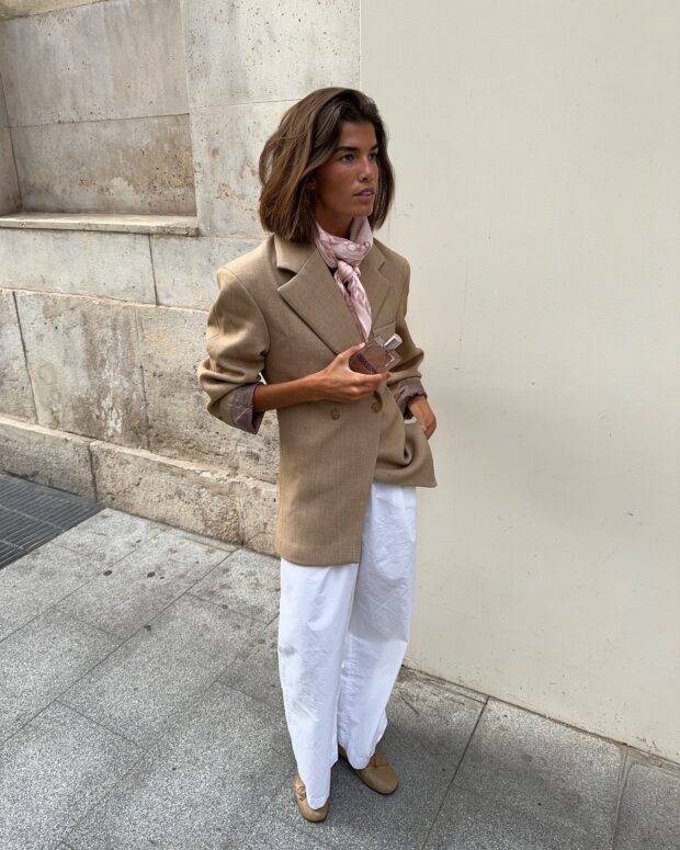 blazer nude para eventos