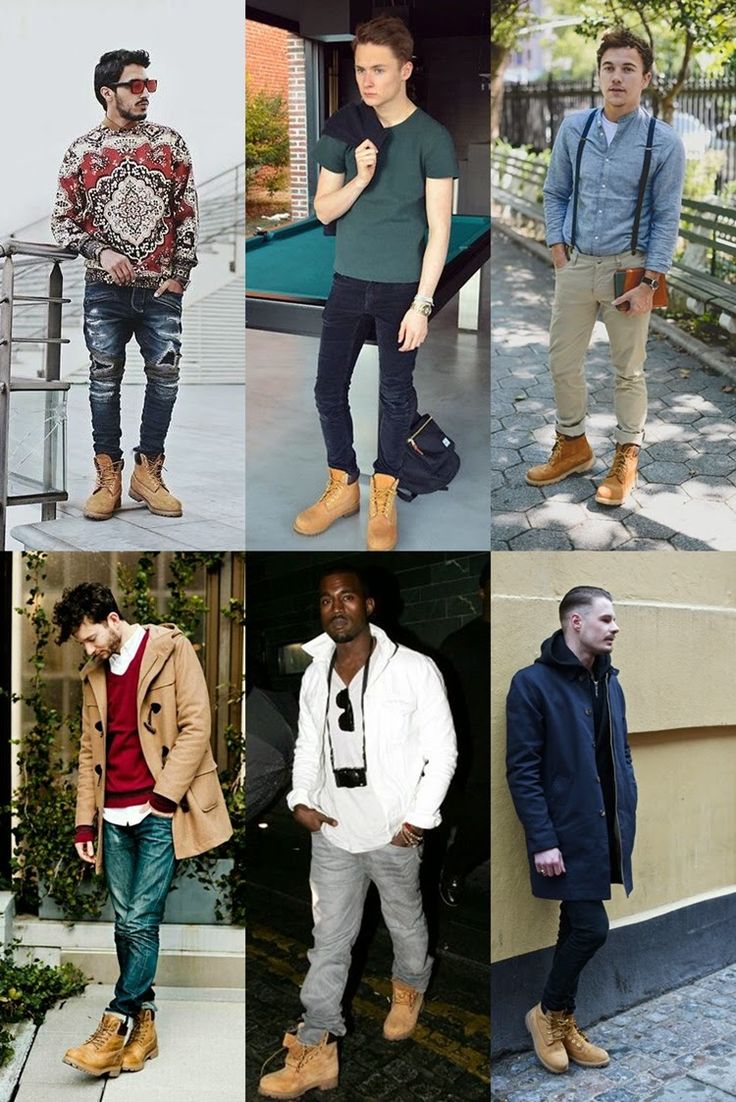 looks com bota amarela homem