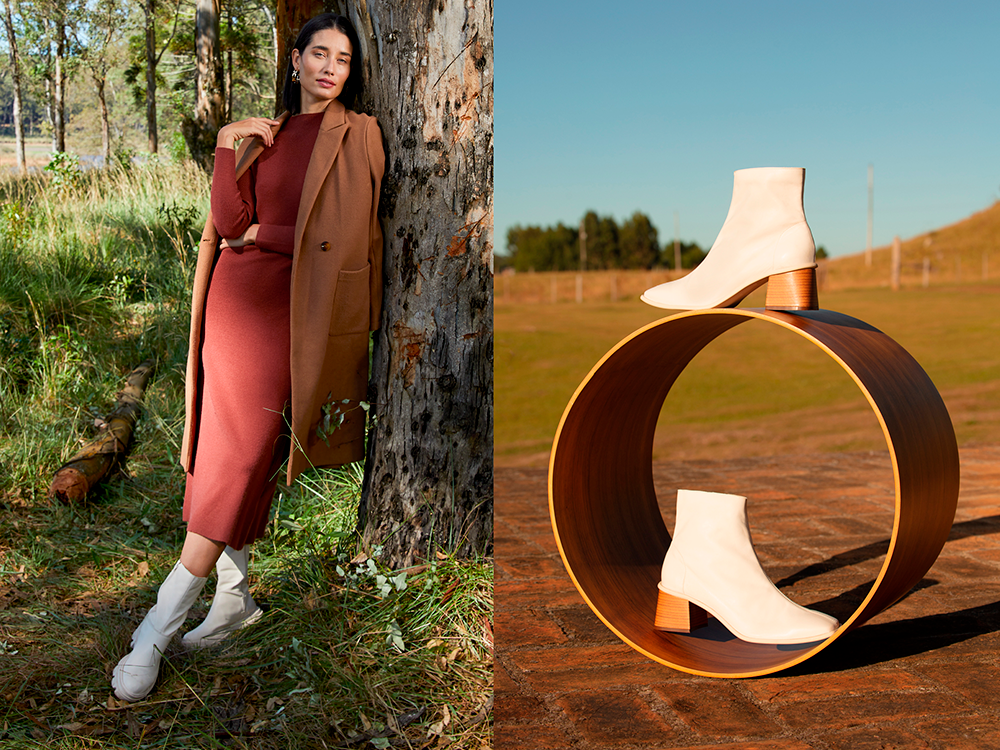 looks estilosos saia e bota