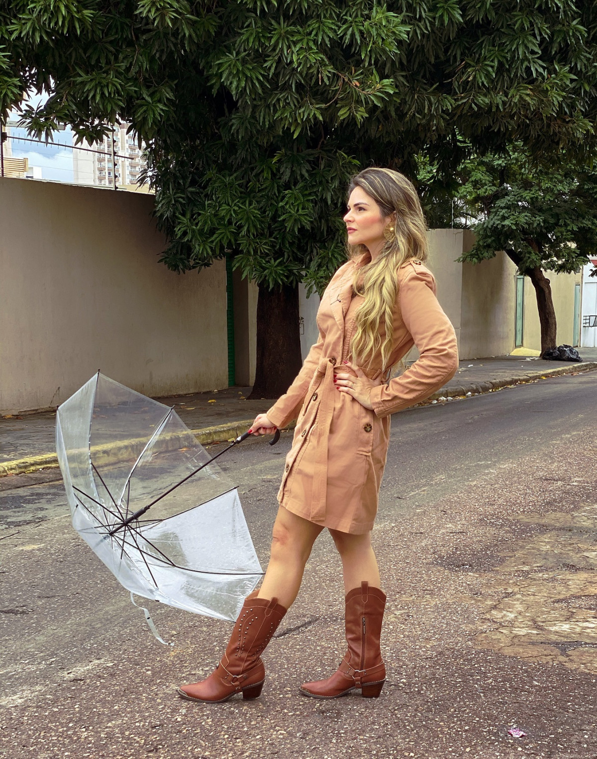 bota texana com vestido
