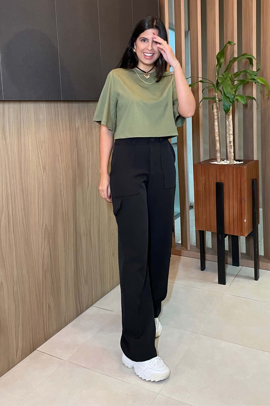 calça cargo alfaiataria combinações