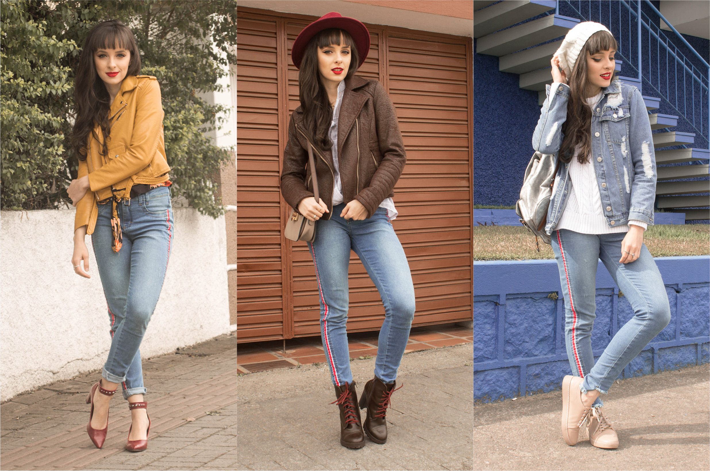 look calça jeans e bota inverno 2025