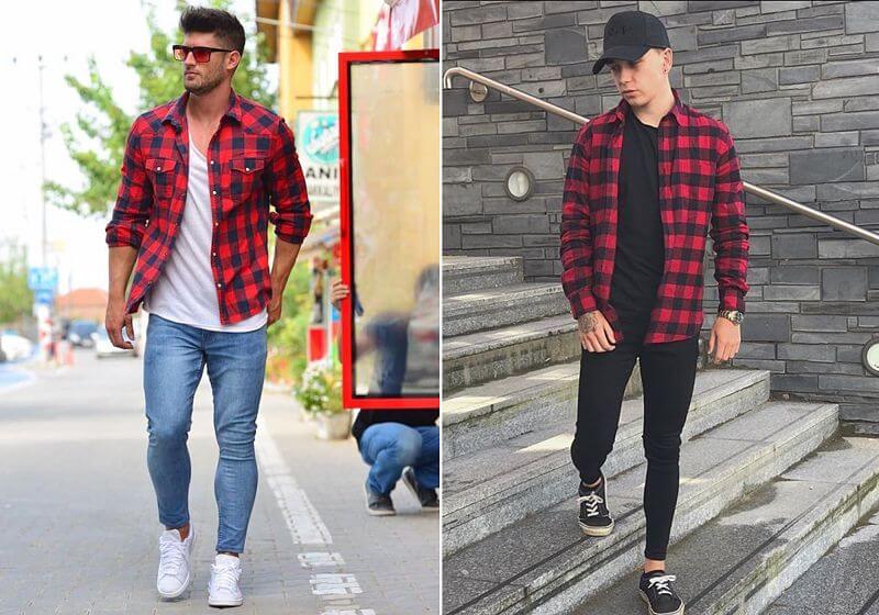 Como usar camisa xadrez masculina no inverno