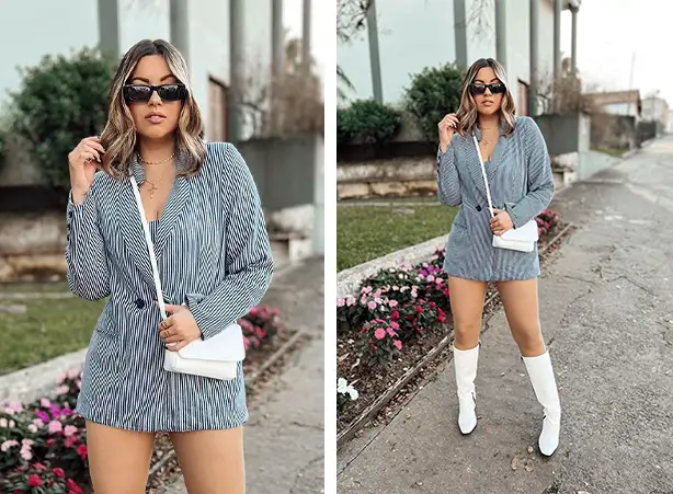 moda com coturno branco